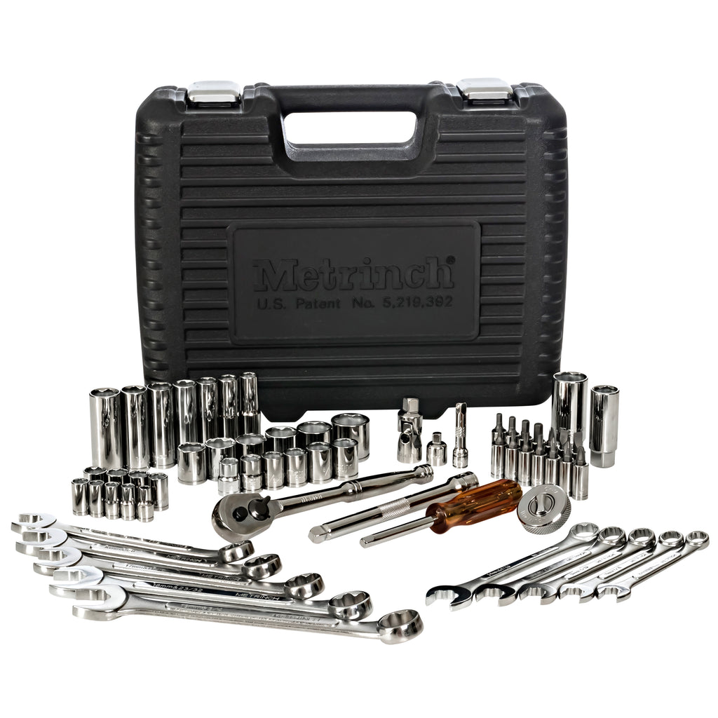 62pc Combination Wrench and Socket Set (NEW DESIGN)